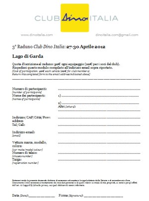 iscrizione 2012